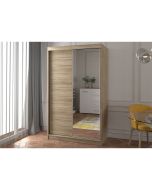 Firenze120 tolóajtós, tükrös, gardróbszekrény tölgy-tölgy