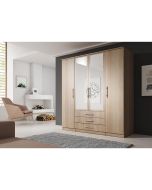 Venezia 4D fiókos, tükrös gardróbszekrény tölgy-tölgy