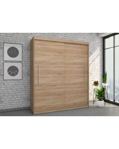 Firenze204 M2 tolóajtós, gardróbszekrény tölgy-tölgy